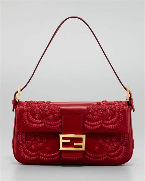 fendi baguette embroidery|Fendi shoulder bag baguette.